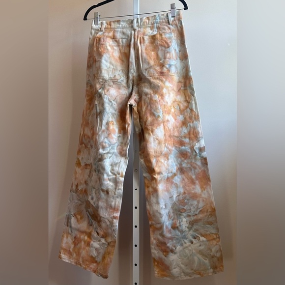 NWT Riverside Tool & Dye x Free People Sailor Pant M Ivory High Waist Wide Leg - Picture 2 of 10